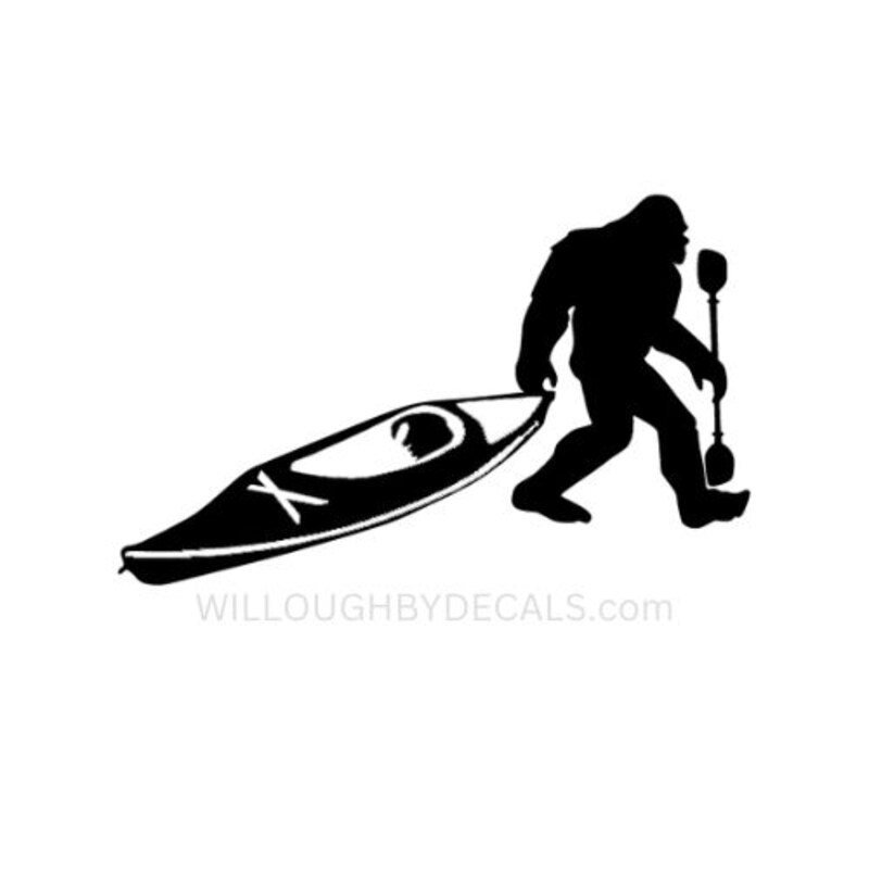 Bigfoot Kayak Vinyl Decal